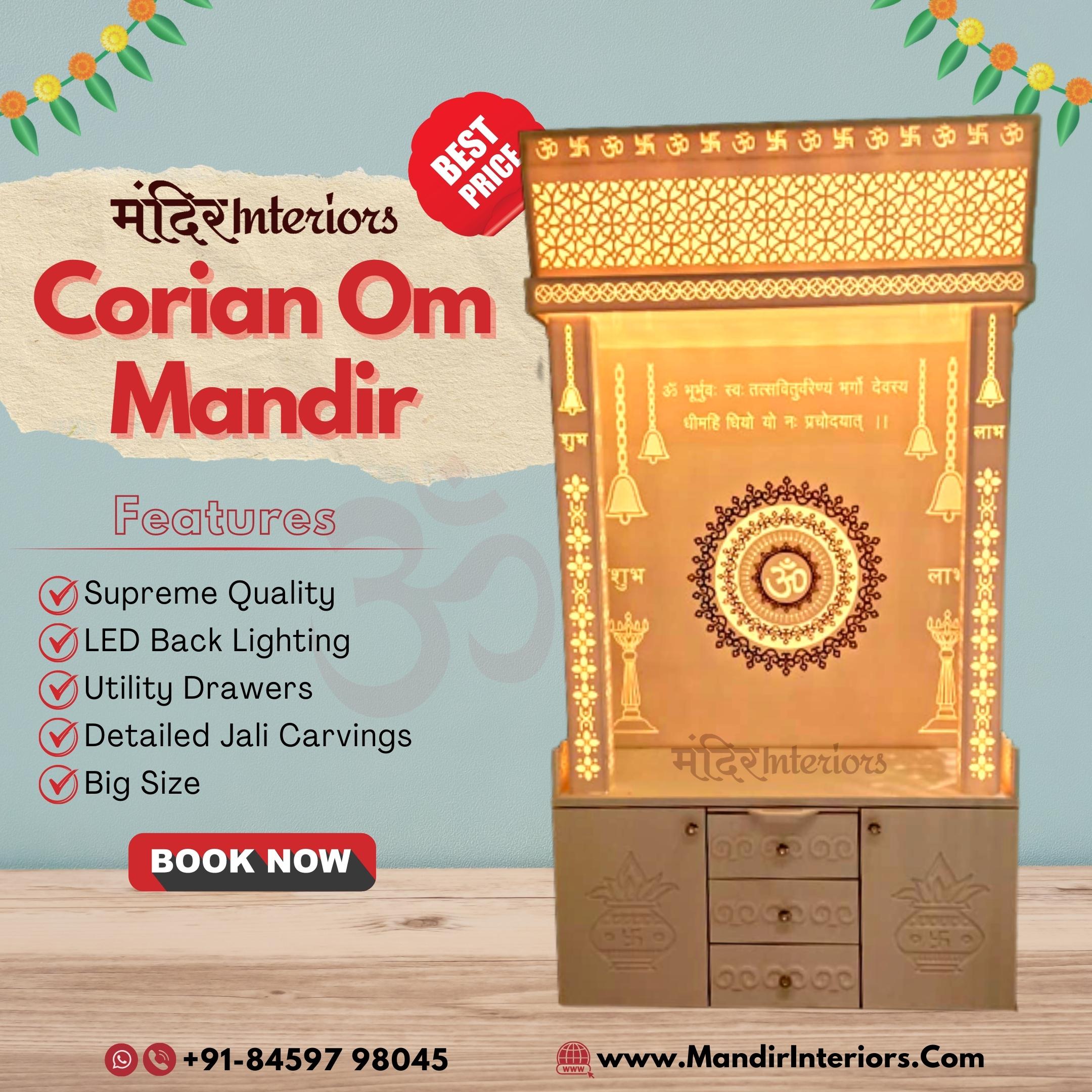 Get 10% Discount on the Customized Pooja Room Mandir